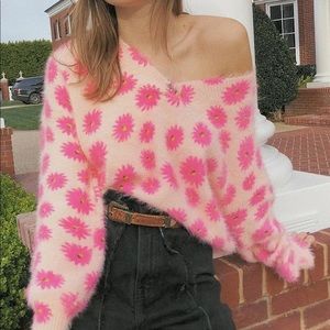 URBAN OUTFITTERS FLORAL CARDIGAN